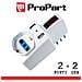Adattatore 2pos Bipasso / schuko +usb Spina10a Salvasp. + Int. - Foto miniatura 1