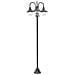 Lampione Da Giardino E27 220 Cm Alluminio 3 Lampade Bronzo - Foto miniatura 1