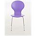 Sedia Impilabile Diego in Legno I Sedia Attesa in Metallo I Sedia Ergonomica Conferenza I Sedia Design Classico Riunioni O Sale Viola - Foto miniatura 2