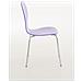 Sedia Impilabile Diego in Legno I Sedia Attesa in Metallo I Sedia Ergonomica Conferenza I Sedia Design Classico Riunioni O Sale Viola - Foto miniatura 3