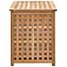Cesto Per Biancheria 77,5x37,5x46,5 Cm In Legno Massello Di Noce - Foto miniatura 4