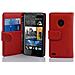 Cadorabo Custodia Compatibile Con Htc Desire 300 In Rosso Cremisi - Coperchio Protettivo In Ecopelle Testurizzata E Tasca Per Carte Di Credito - Foto miniatura 1