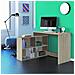 Nagano Bureau D'angle Contemporain Dcor Chene Shannon - L 112 Cm - Foto miniatura 3