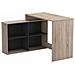 Nagano Bureau D'angle Contemporain Dcor Chene Shannon - L 112 Cm - Foto miniatura 5