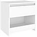 Comodino Bianco 40x30x39 cm in Legno Ingegnerizzato - Foto miniatura 2