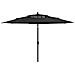 Ombrellone a 3 Livelli con Palo in Alluminio Nero 3,5 m - Foto miniatura 1