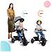 Triciclo Per Bambini Con Sedile A 360°, Grigio Kinderkraft - Foto miniatura 3