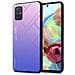 Custodia Compatibile Con Samsung Galaxy A71 4g In Rosa - Blu - Coperchio Protettivo Bicolore In Vetro Temperato E Silicone Tpu - Foto miniatura 1