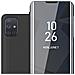 Custodia Compatibile Con Samsung Galaxy A71 4g In Tormalina Nera - Clear View Specchio Coperchio Protettivo Con Funzione Di Supporto Protezione A 360 Gradi - Foto miniatura 1