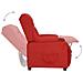 Poltrona Reclinabile Rosso Vino In Similpelle - Foto miniatura 3