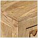 Comodino 40x30x50 Cm In Legno Massello Di Mango - Foto miniatura 2