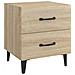 Comodini 2 Pz In Rovere Sonoma 40x35x47,5 Cm - Foto miniatura 2