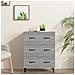 Credenza Grigio Sonoma 69,5x34x90 Cm In Legno Multistrato - Foto miniatura 1