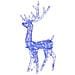 Decorazioni Natalizie Renne In Acrilico 3 Pz 120 Cm Blu - Foto miniatura 3