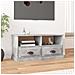 Mobile Porta Tv Grigio Cemento 93x35,5x45cm Legno Multistrato - Foto miniatura 1