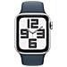 Watch SE GPS + Cellular Cassa 40mm in Alluminio Argento con Cinturino Sport Blu Tempesta - S /M - Foto miniatura 1