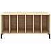 Mobile Porta Dischi Rovere Sonoma 100x38x48cm Legno Multistrato - Foto miniatura 4