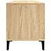 Mobile Porta Dischi Rovere Sonoma 100x38x48cm Legno Multistrato - Foto miniatura 5