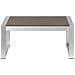 Tavolino Da Giardino Alluminio Anodizzato Grigio Scuro 90 X 50 Cm Salerno - Foto miniatura 4