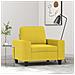 Poltrona Giallo Chiaro 60 Cm In Tessuto - Foto miniatura 1