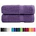 Asciugamani da Bagno SOLUND 2 pz Viola 70x140 cm 600 g /m² - Foto miniatura 2