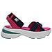 Juicy Couture Sandali Donna Benedetta Rosa Con Velcro Su Plateau 36 - Foto miniatura 1