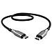 Cavo Di Sincronizzazione Da Usb-c A Usb-c Armoured Charge 100w E 480 Mbps 50cm, Nero - Foto miniatura 2