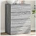 Credenza Grigio Sonoma 60x39x80 Cm In Legno Multistrato - Foto miniatura 1