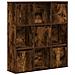 Libreria Rovere Fumo 89x24x101,5 Cm In Legno Multistrato - Foto miniatura 2