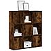 Libreria Rovere Fumo 89x24x101,5 Cm In Legno Multistrato - Foto miniatura 1