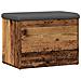 Panca Portaoggetti Legno Antico 62x42x45 Cm Legno Multistrato - Foto miniatura 2