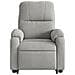 Poltrona Alzapersona Reclinabile Grigio Chiaro Microfibra - Foto miniatura 7