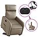 Poltrona Alzapersona Reclinabile Cappuccino in Similpelle - Foto miniatura 5