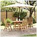 Sedie da Giardino  Pieghevoli 4 pcs in Legno Massello di Teak, Sedie da Giardino  2 pcs in Legno Massello di Teak - Foto miniatura 2