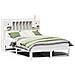 Letto Libreria senza Materasso Bianco 160x200 cm Legno di Pino - Foto miniatura 1