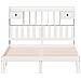 Letto Libreria senza Materasso Bianco 160x200 cm Legno di Pino - Foto miniatura 4
