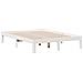 Letto Libreria senza Materasso Bianco 160x200 cm Legno di Pino - Foto miniatura 8