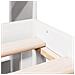 Letto Libreria senza Materasso Bianco 160x200 cm Legno di Pino - Foto miniatura 9