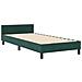 Struttura Letto Verde Scuro 90x190 cm Velluto - Foto miniatura 3