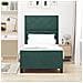Struttura Letto Verde Scuro 90x190 cm Velluto - Foto miniatura 5