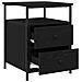 Comodini 2 pcs Nero Rovere 44x45x60 cm Legno ingegnerizzato - Foto miniatura 1