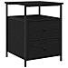 Comodini 2 pcs Nero Rovere 44x45x60 cm Legno ingegnerizzato - Foto miniatura 4