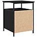 Comodini 2 pcs Nero Rovere 44x45x60 cm Legno ingegnerizzato - Foto miniatura 5