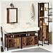 Mobile da Bagno con Lavabo Integrato in Legno Antico - Foto miniatura 2