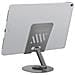 Supporto Da Scrivania Per Computer, Tablet E Smartphone Regolabile Con Base Antiscivolo, Grigio - Foto miniatura 1