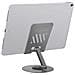 Supporto Da Scrivania Per Computer, Tablet E Smartphone Regolabile Con Base Antiscivolo, Grigio - Foto miniatura 6