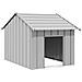 Casetta per Cani con Tetto 83x130x85 cm Acciaio Zincato - Foto miniatura 1