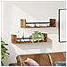 Mensole da parete 2 pezzi in legno vecchio 60x16x14 cm in legno ingegnerizzato - Foto miniatura 4