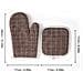 Set Di Guanti E Presine Per Forno A Microonde Da Cucina - Protezione Termica Brown - Foto miniatura 1