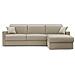 Chris Divano Letto Angolare Con Penisola In Simil Cotone T13 Beige - Foto miniatura 3